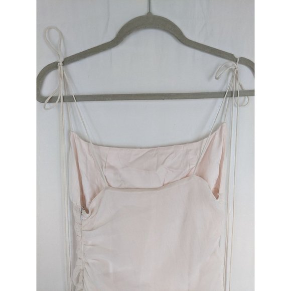 Free People Gala Ruched Maxi Dress Light Pink Boho Ethereal - Picture 7 of 15